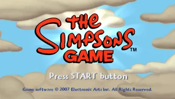 The Simpsons - Game (FR) screen shot title